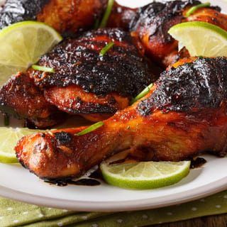1/2 Dark Jerk Chicken